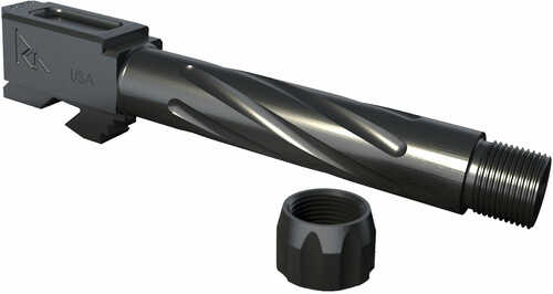 Rival Arms Ra20G202B Threaded Barrel Compatible With for Glock 19 Gen 3/4 416 Stainless Steel Graphite PVD